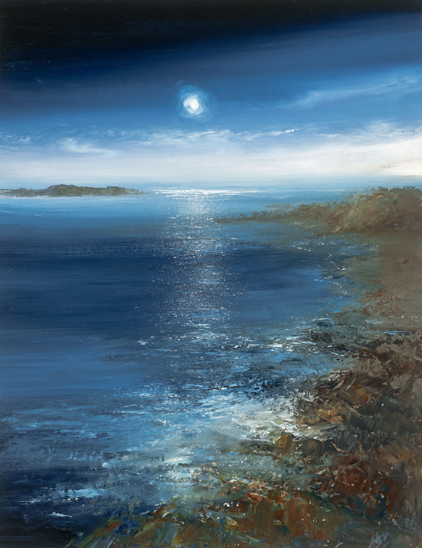 AMANDA HOSKIN - midnight moon over the eastern isles, scillies 